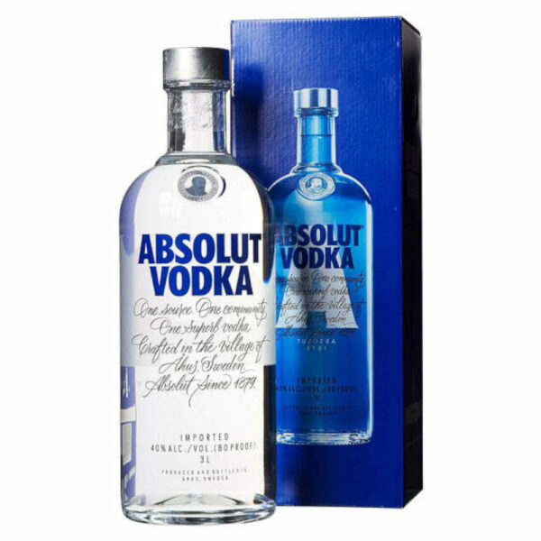 ABSOLUT vodka + díszdoboz (3.0l - 40%)