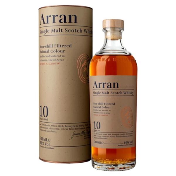 ARRAN 10 Years whisky + díszdoboz (0.7l - 46%) - DRS