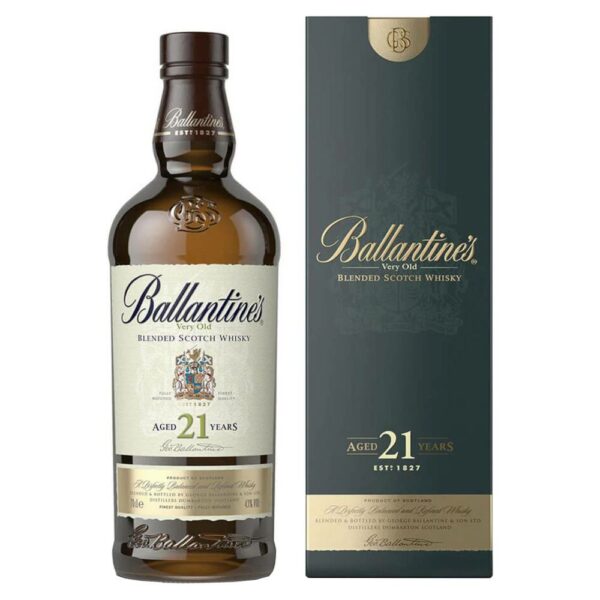 BALLANTINE'S 21 Years whisky + díszdoboz (0.7l - 40%)