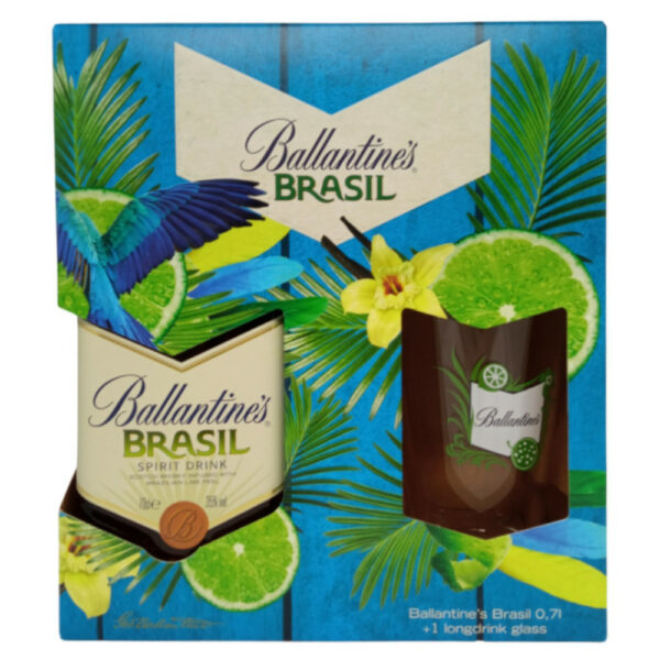 BALLANTINE'S Brasil whisky + díszdoboz, pohár (0.7l - 30%)