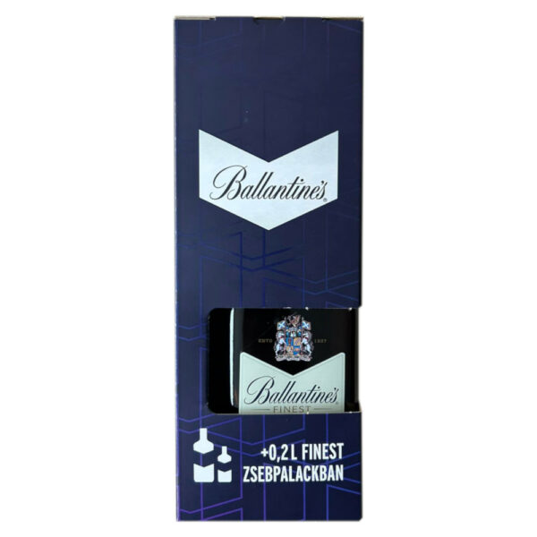 BALLANTINE'S Finest whisky + díszdoboz, Finest 0.2l (0.7l - 40%) - DRS