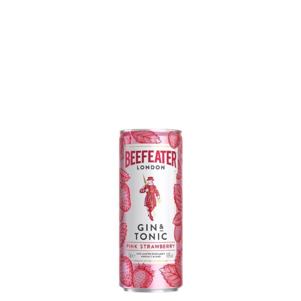 BEEFEATER Pink Strawberry gin + Tonic (0.25 l - 4.9%) - DRS