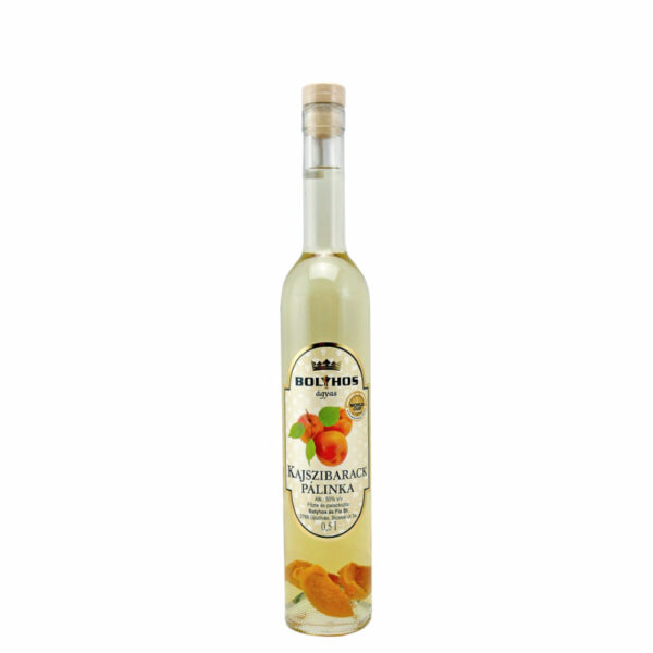 BOLYHOS Kajszibarack ágyas pálinka (0.5l - 50%)