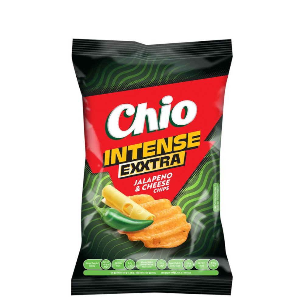 Chio Intense Jalapeno & Cheese chips (55g)