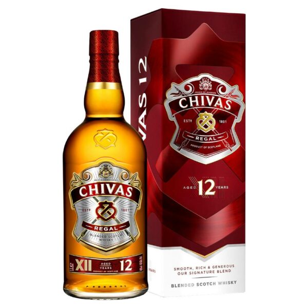 CHIVAS REGAL 12 Years whisky + díszdoboz (0.7l - 40%) - DRS