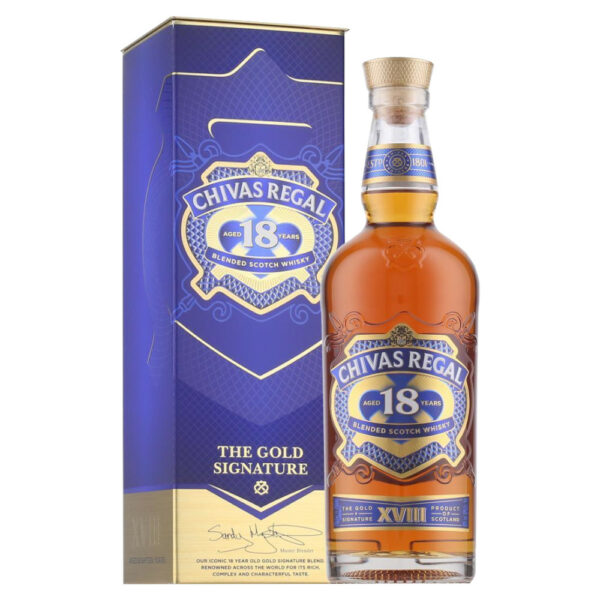 CHIVAS REGAL 18 Years whisky + díszdoboz (0.7l - 40%)