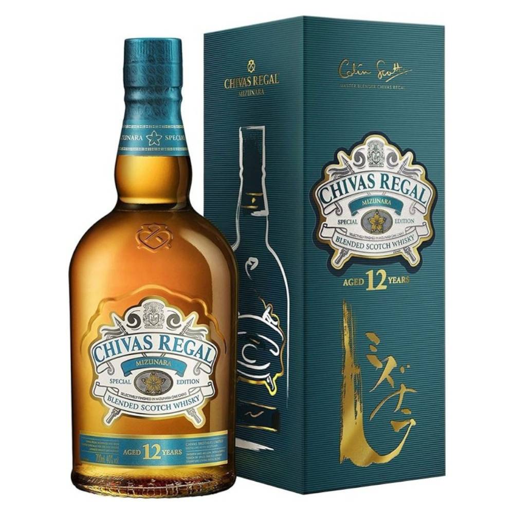 CHIVAS REGAL Mizunara whisky + díszdoboz (0.7l - 40%)