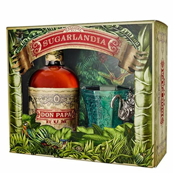 DON PAPA rum + díszdoboz, pohár (0.7l - 40%)