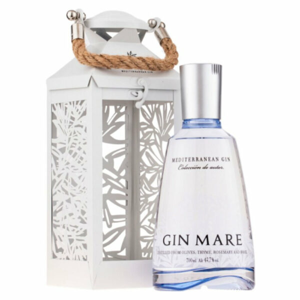 GIN MARE gin + díszdoboz, lámpás (0.7l - 42.7%) - DRS