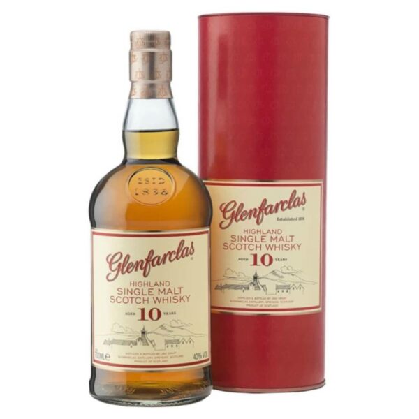 GLENFARCLAS 10 Years whisky + díszdoboz (0.7l - 40%)