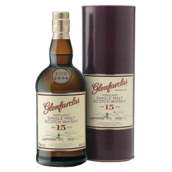 GLENFARCLAS 15 Years whisky + díszdoboz (0.7l - 46%)