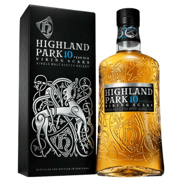 HIGHLAND PARK 10 éves whisky + díszdoboz (0.7l - 40%)