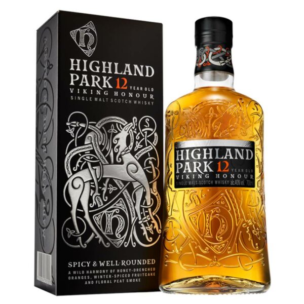 HIGHLAND PARK 12 éves whisky + díszdoboz (0.7l - 40%)