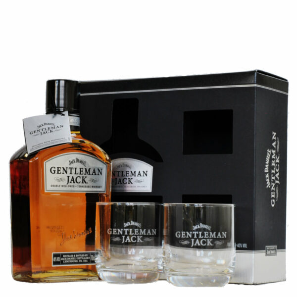 JACK DANIEL'S Gentleman Jack whisky + díszdoboz, pohár (0.7l - 40%) - DION grande ital nagykereskedés - Ital rendelés