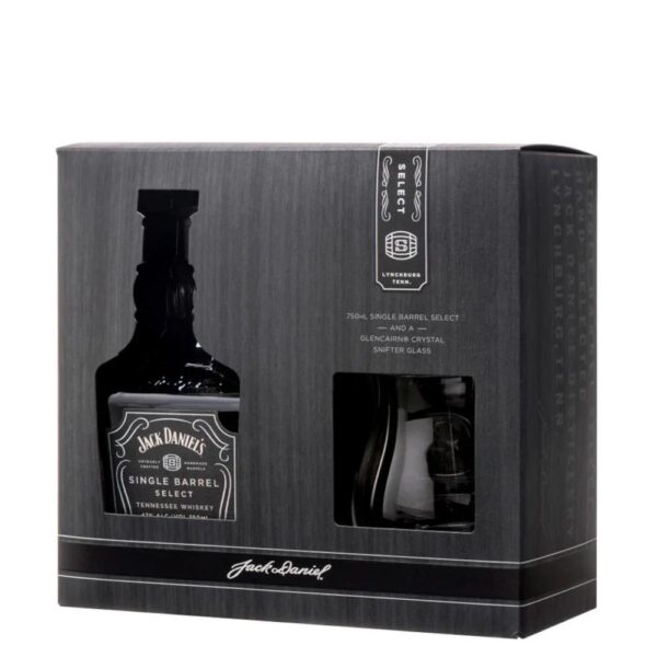 JACK DANIEL'S Single Barrel whisky + díszdoboz, pohár (0.7l - 45%)