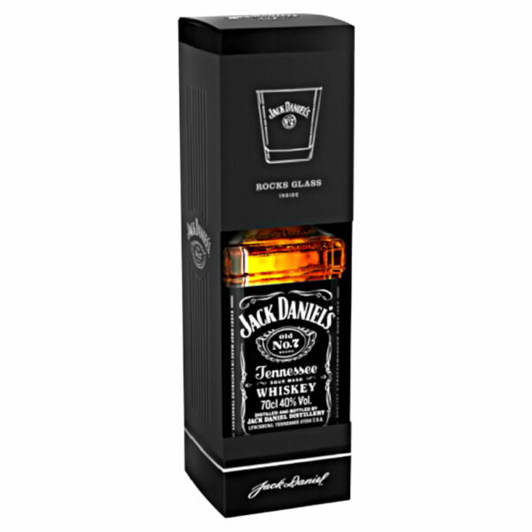 JACK DANIEL'S whisky + díszdoboz, pohár (0.7l - 40%)