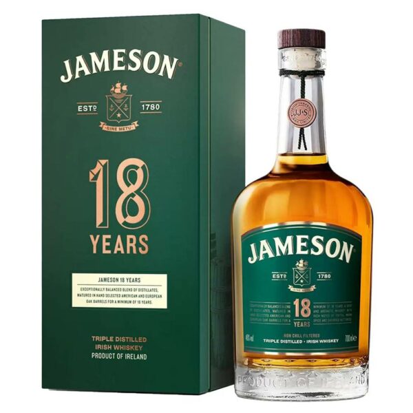 JAMESON 18 Years whisky + díszdoboz (0.7l - 46%)