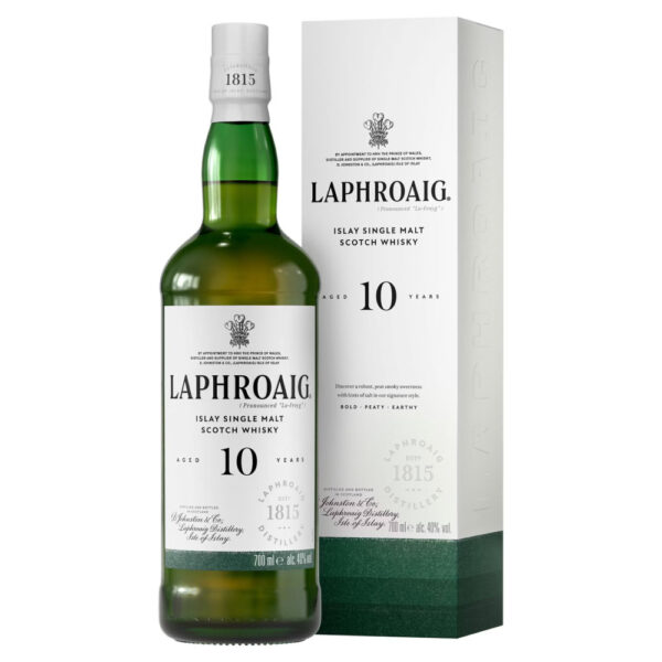 LAPHROAIG 10 Years whisky + díszdoboz (0,7l - 40%) - DRS