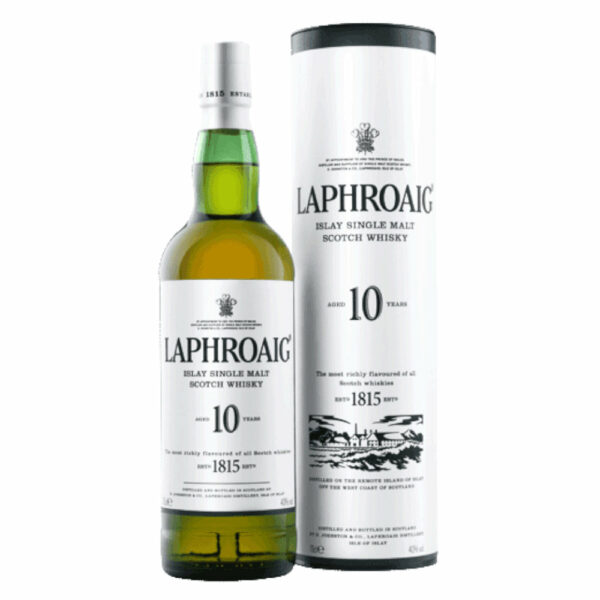 LAPHROAIG 10 Years whisky + díszdoboz (0,7l - 40%)