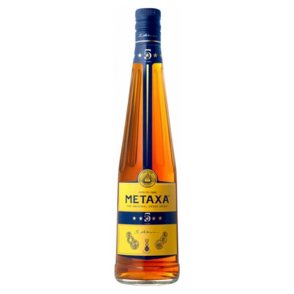 METAXA 5* brandy (0.7l - 38%) - DRS