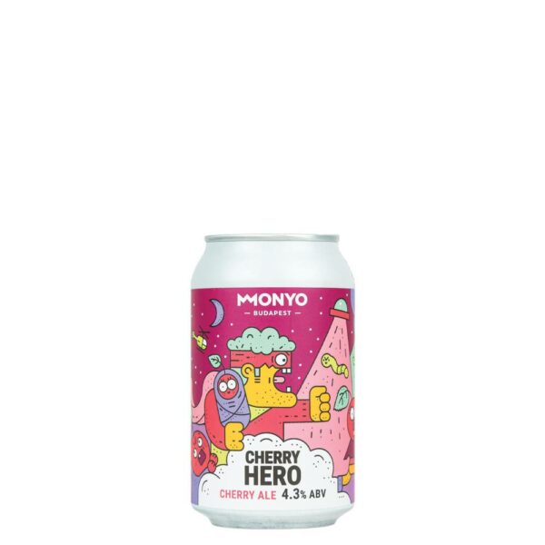 MONYO Cherry Hero Gluten free sör (0.33l -  4.3%) - DRS