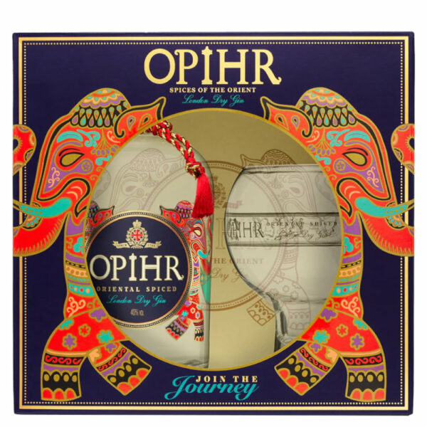 OPIHR Oriental Spiced gin + díszdoboz, pohár (0.7l - 42.5%)