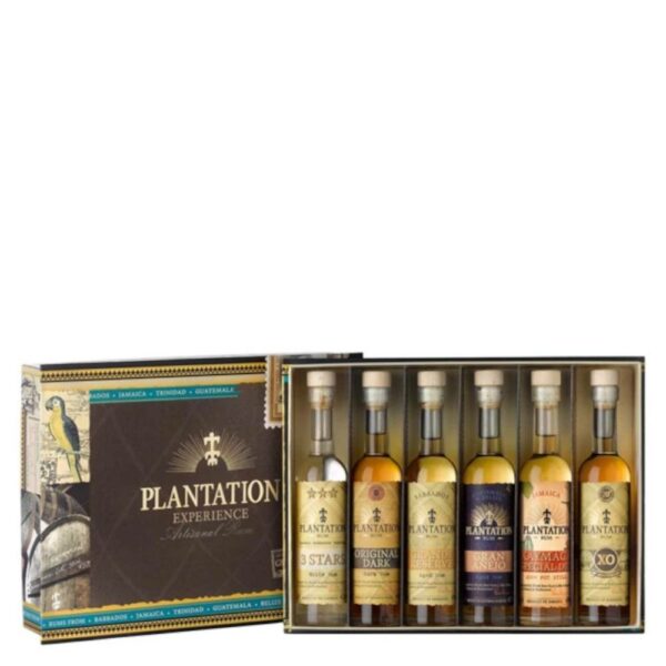 PLANTATION Rum Experience rum válogatás + díszdoboz (6x0.1l - 41.03%)