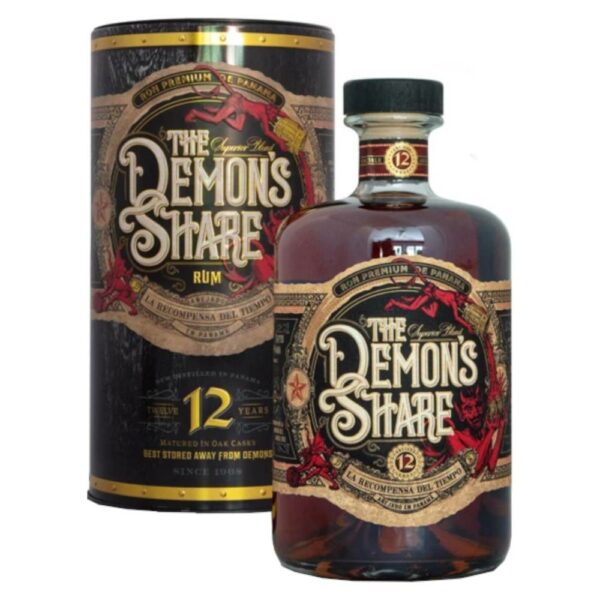 THE DEMON'S SHARE 12 Years rum + díszdoboz (0.7l - 41%)