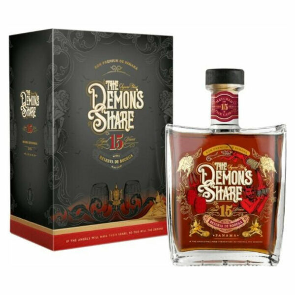 THE DEMON'S SHARE  15 Years rum + díszdoboz (0.7l - 43%)