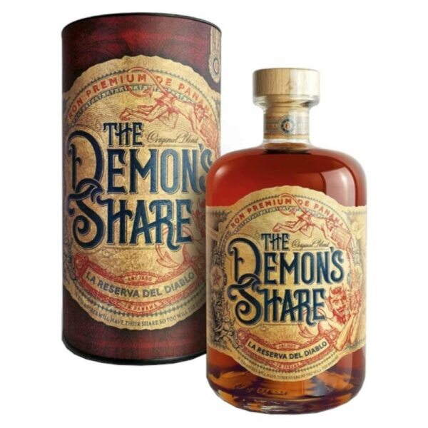 THE DEMON'S SHARE  6 Years rum + díszdoboz (0.7l - 40%) - DRS