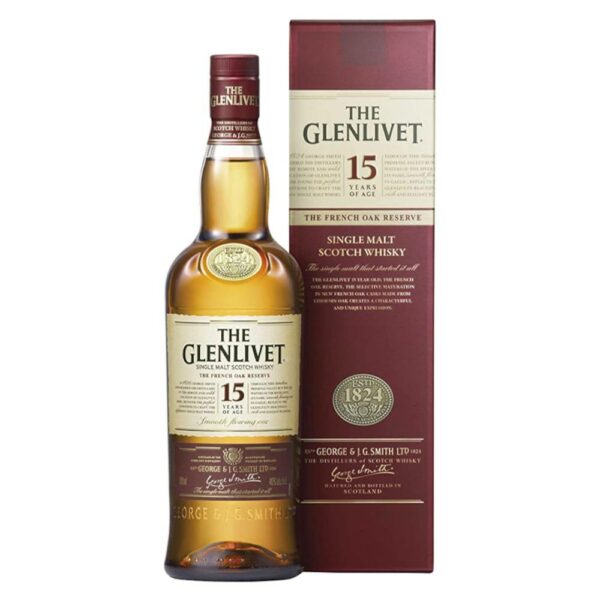 THE GLENLIVET 15 Years The French Oak Reserve whisky + díszdoboz (0.7l - 40%)