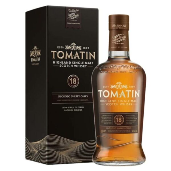 TOMATIN 18 Years whisky + díszdoboz (0.7l - 46%)